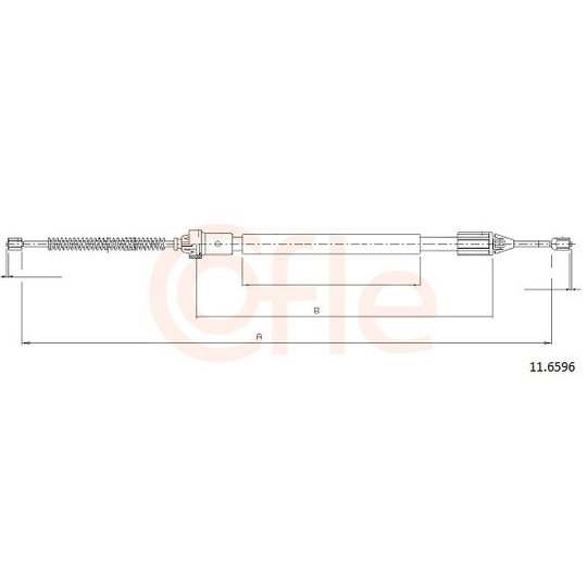 92.11.6596 - Cable, parking brake 