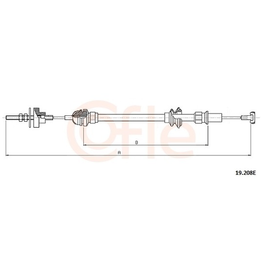 92.19.208E - Clutch Cable 