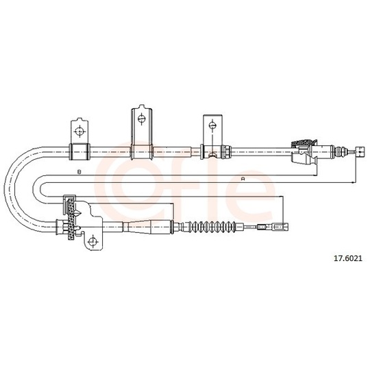 92.17.6021 - Cable, parking brake 