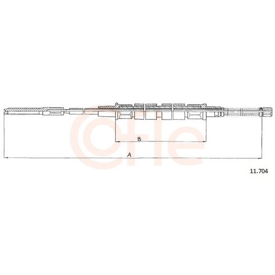 92.11.704 - Cable, parking brake 