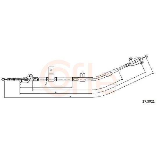 92.17.3021 - Cable, parking brake 