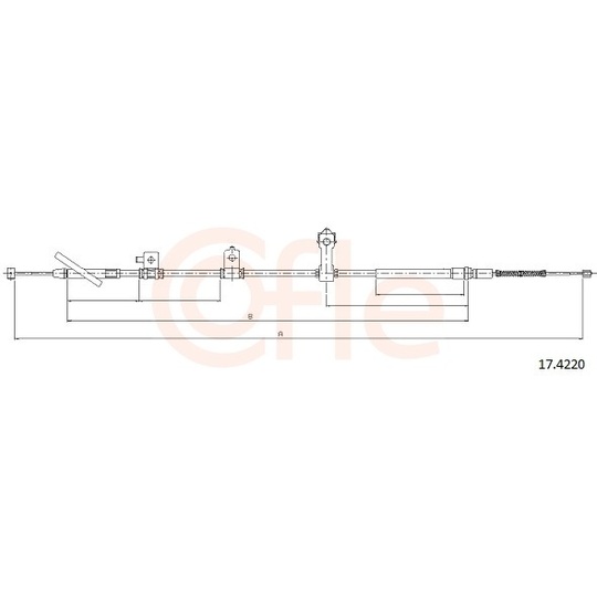 92.17.4220 - Cable, parking brake 