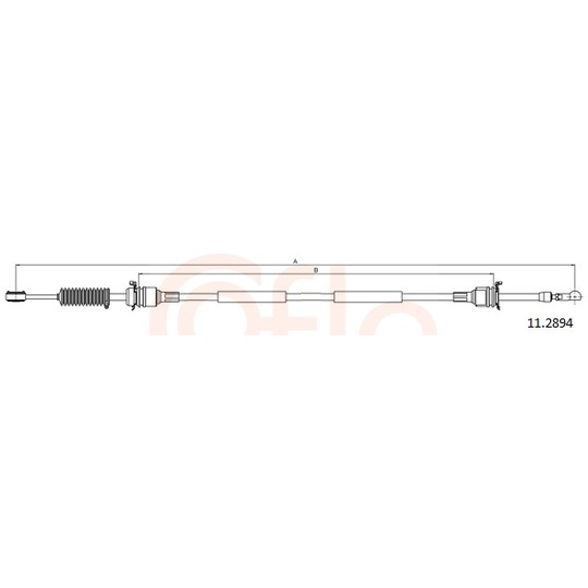 92.11.2894 - Cable, manual transmission 