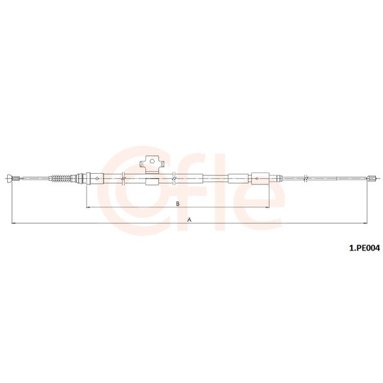 92.1.PE004 - Cable, parking brake 