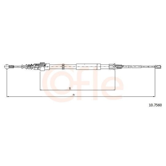 92.10.7560 - Cable, parking brake 