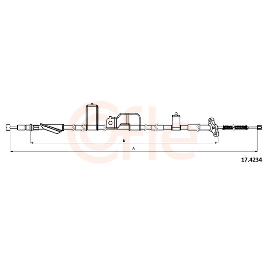 92.17.4234 - Cable, parking brake 