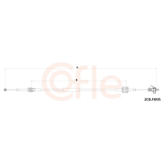 92.2CB.FI035 - Cable, manual transmission 