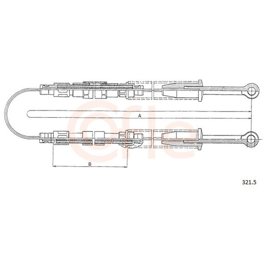 92.321.5 - Cable, parking brake 