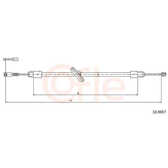 92.10.9457 - Cable, parking brake 