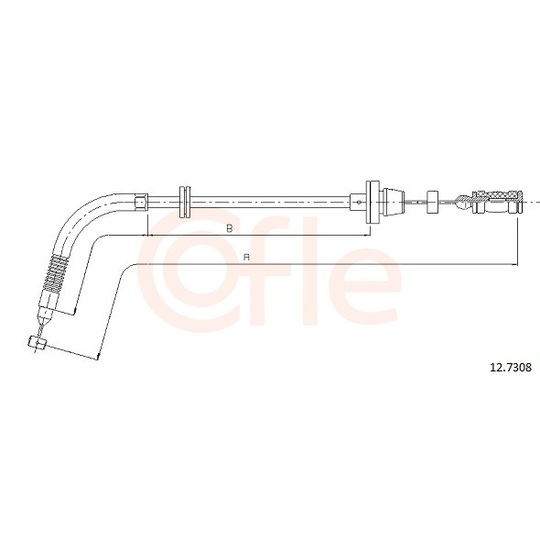 92.12.7308 - Accelerator Cable 