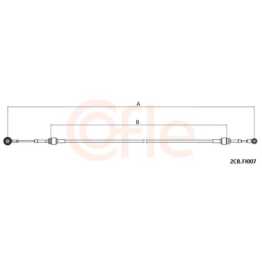 92.2CB.FI007 - Vajer, manuell transmission 