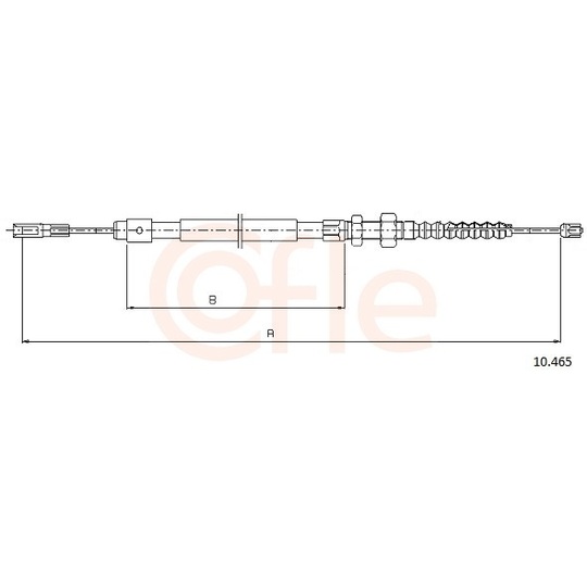 92.10.465 - Cable, parking brake 