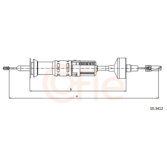 92.10.3412 - Clutch Cable 