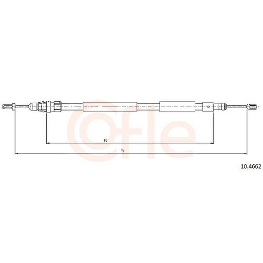 92.10.4662 - Cable, parking brake 