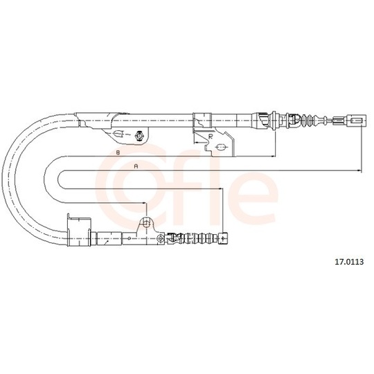 92.1701.13 - Cable, parking brake 