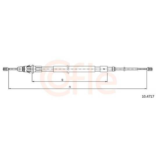 92.10.4717 - Cable, parking brake 