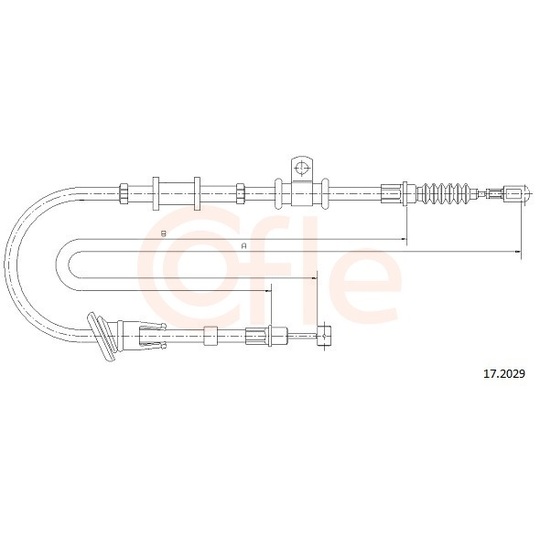 92.17.2029 - Cable, parking brake 