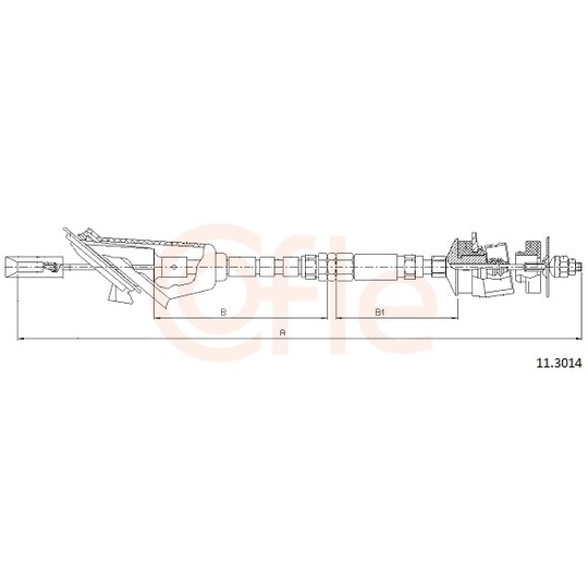 92.11.3014 - Clutch Cable 