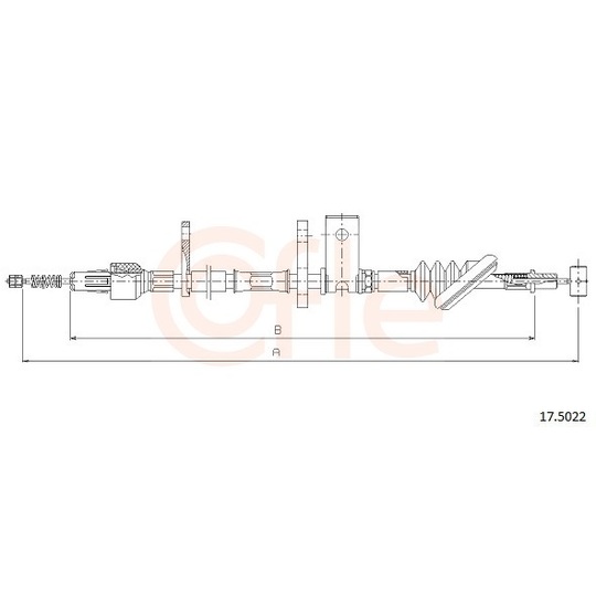 92.17.5022 - Cable, parking brake 