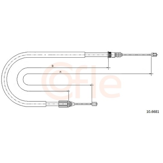 92.10.6681 - Cable, parking brake 