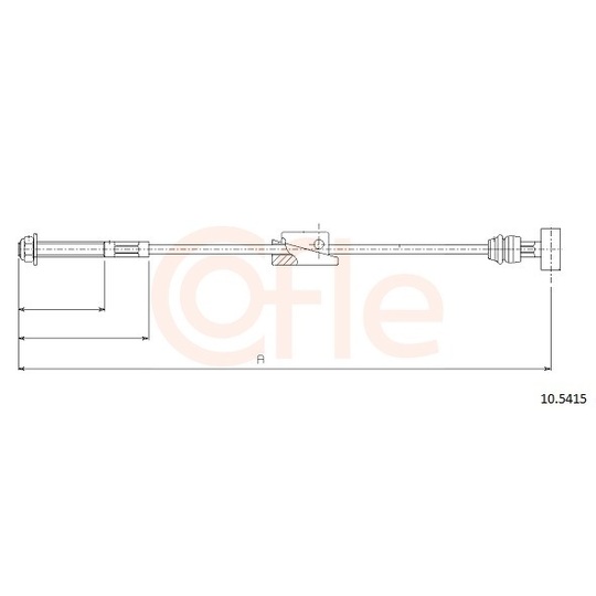 92.10.5415 - Cable, parking brake 