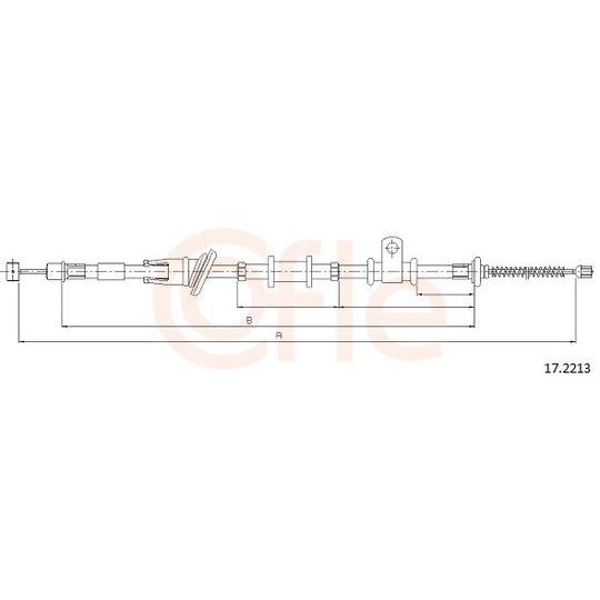 92.17.2213 - Cable, parking brake 