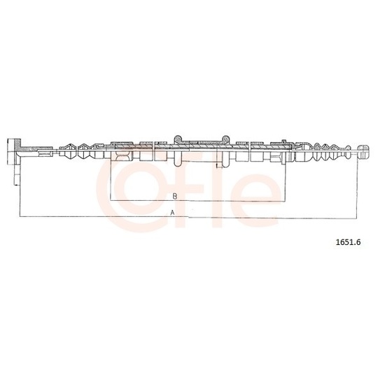 92.1651.6 - Cable, parking brake 