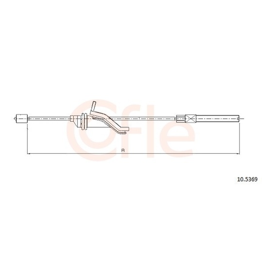 92.10.5369 - Cable, parking brake 