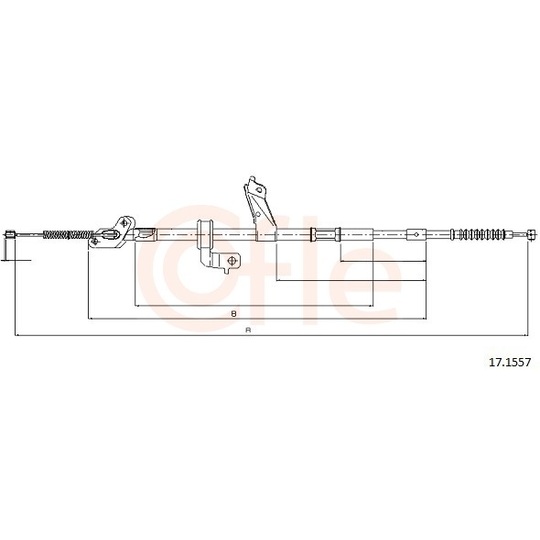 92.17.1557 - Cable, parking brake 