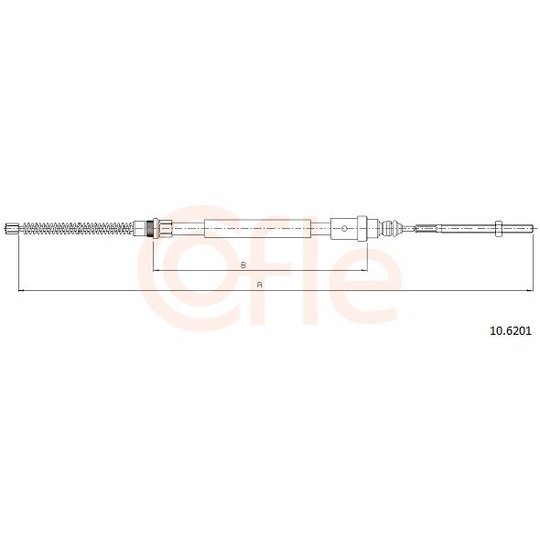 92.10.6201 - Cable, parking brake 