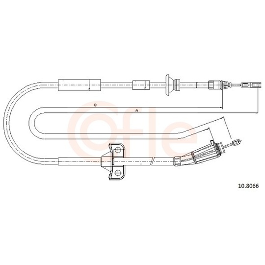 92.10.8066 - Cable, parking brake 