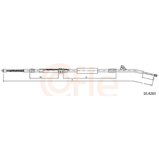 92.10.4263 - Cable, parking brake 