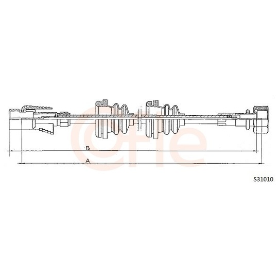 92.S31010 - Hastighetsmätaraxel 