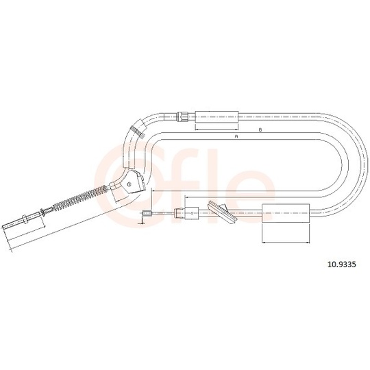 92.10.9335 - Cable, parking brake 