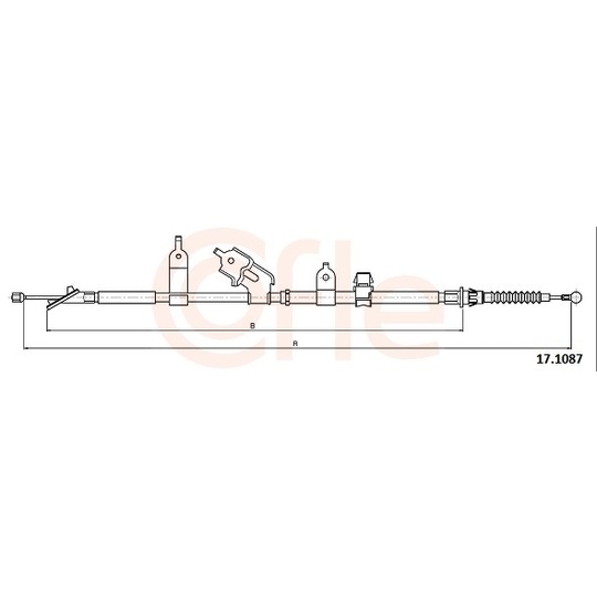 92.17.1087 - Cable, parking brake 