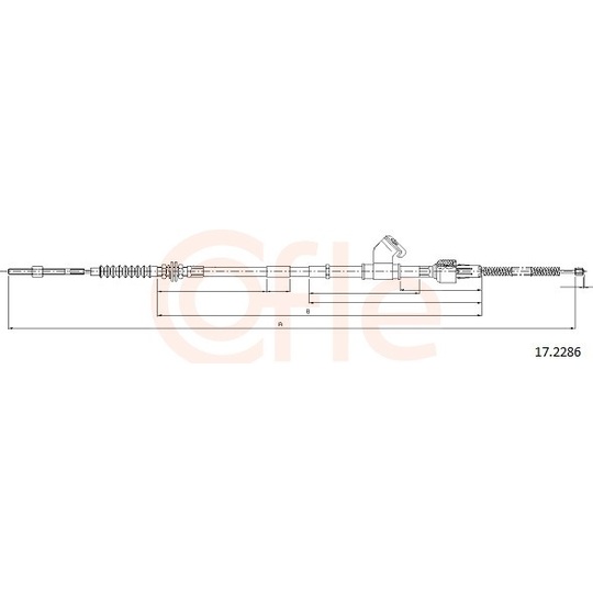 92.17.2286 - Cable, parking brake 