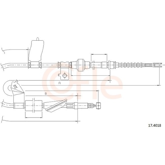 92.17.4018 - Cable, parking brake 