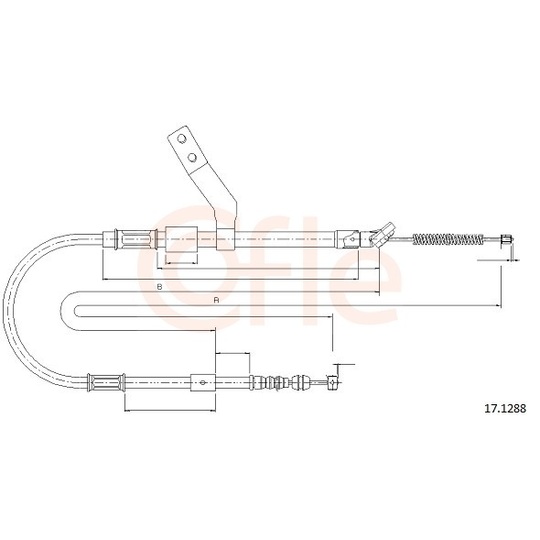 92.17.1288 - Cable, parking brake 