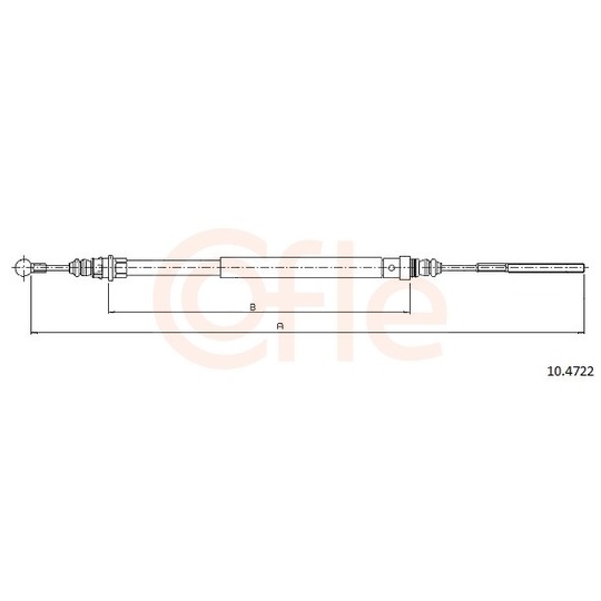 92.10.4722 - Cable, parking brake 