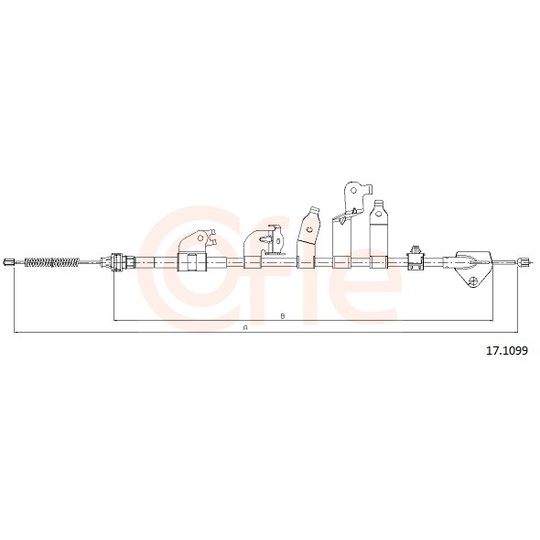 92.17.1099 - Cable, parking brake 