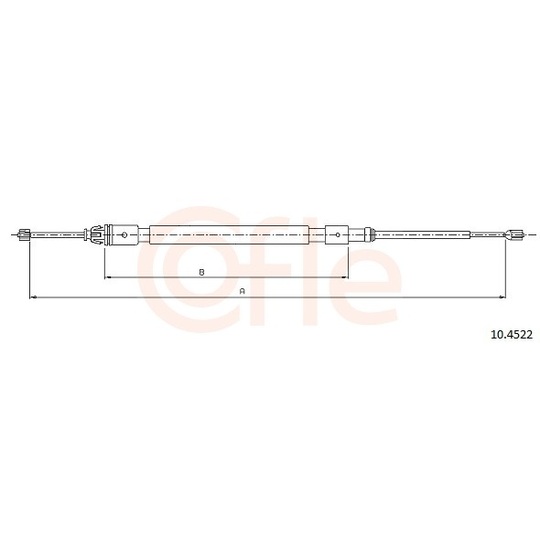 92.10.4522 - Cable, parking brake 