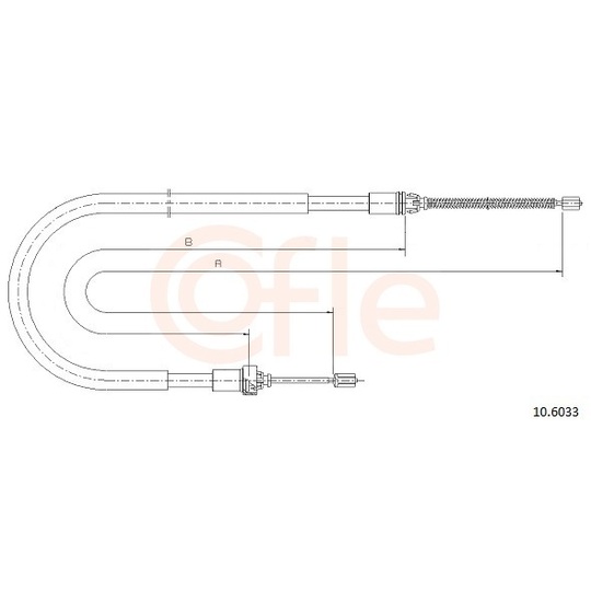 92.10.6033 - Cable, parking brake 