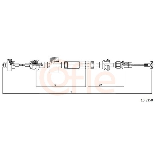 92.10.3158 - Clutch Cable 