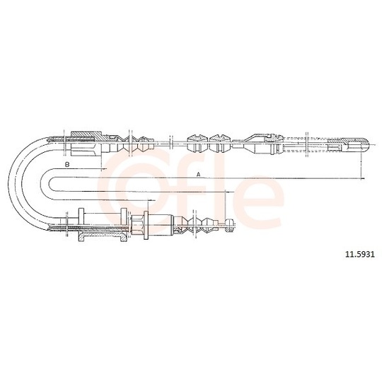 92.11.5931 - Cable, parking brake 