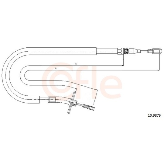 92.10.9879 - Cable, parking brake 