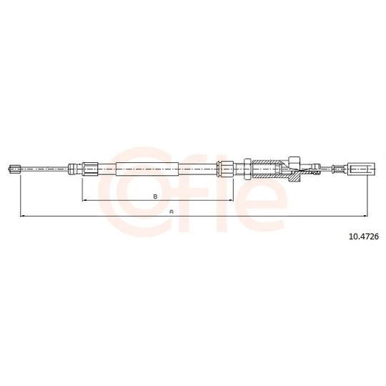 92.10.4726 - Cable, parking brake 