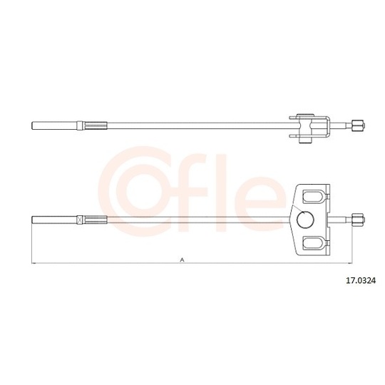 92.17.0324 - Cable, parking brake 