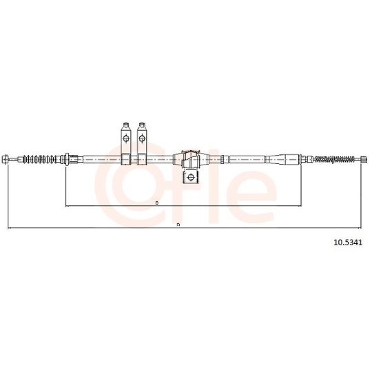 92.10.5341 - Cable, parking brake 