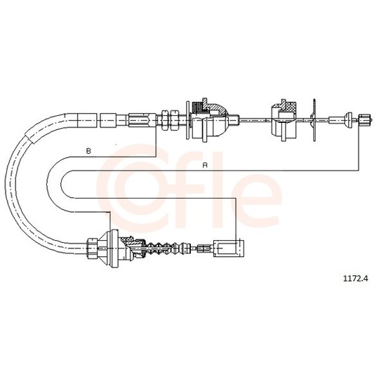 92.1172.4 - Clutch Cable 