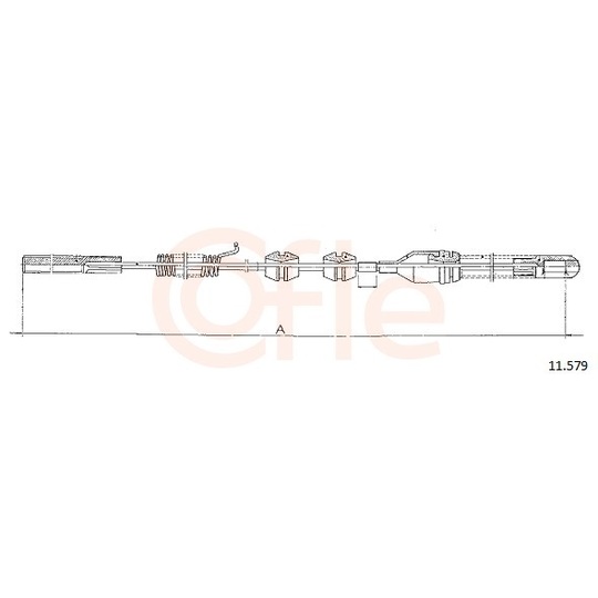 92.11.579 - Cable, parking brake 